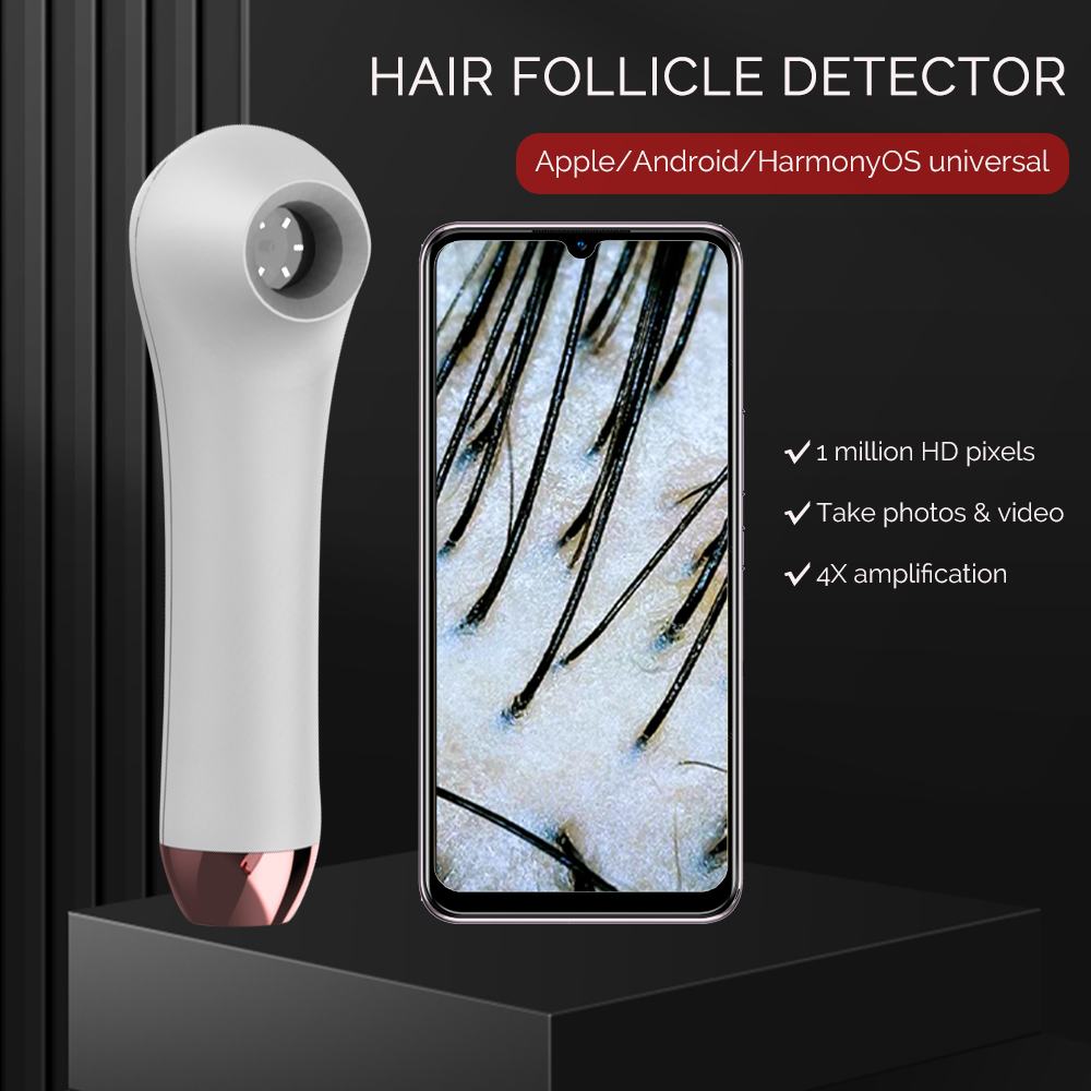 Hair Porosity Test - Multi-function Dermatoscope Scalp Facial Skin Analyzer