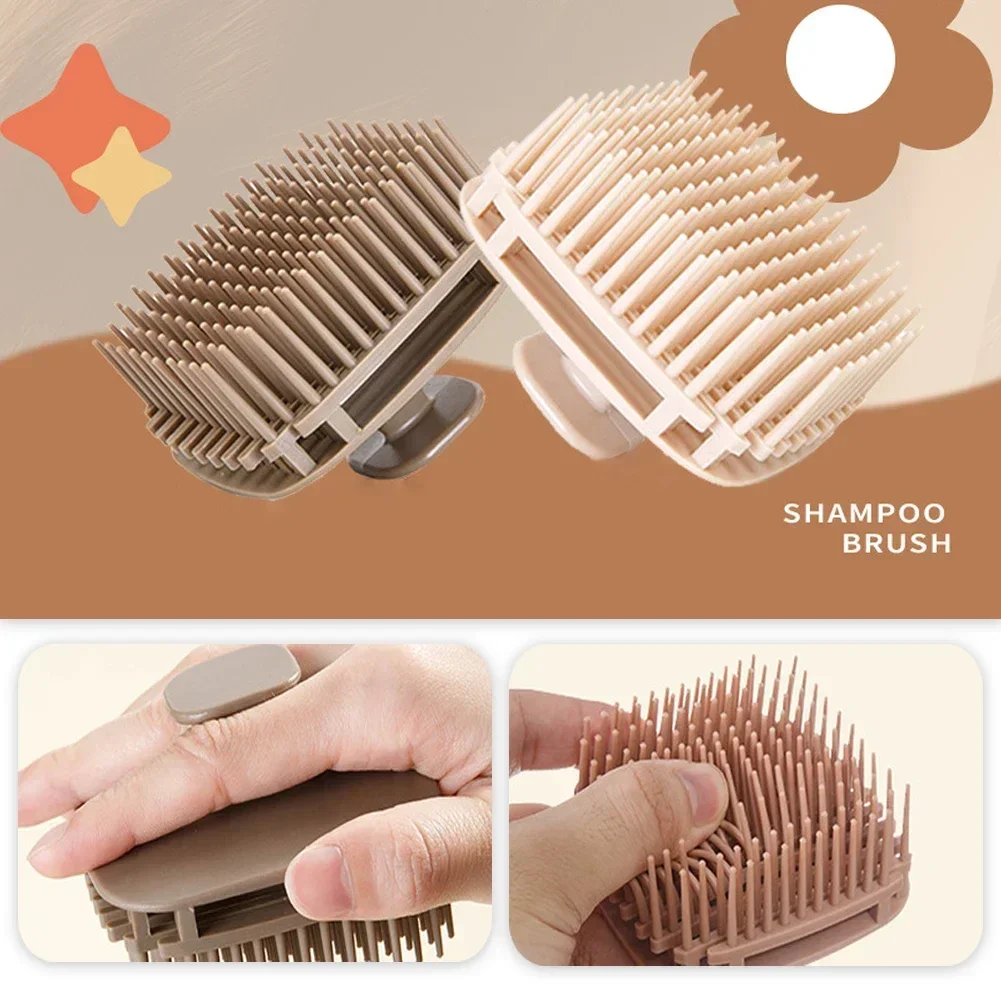 Scalp Scrub Exfoliant - 1pcs Square Shampoo Brush Head Scalp