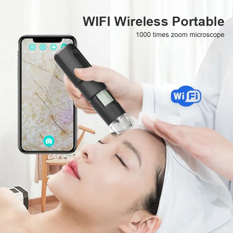 Hair Porosity Test - Digital Microscope WiFi Wireless Electron Dermatoscope