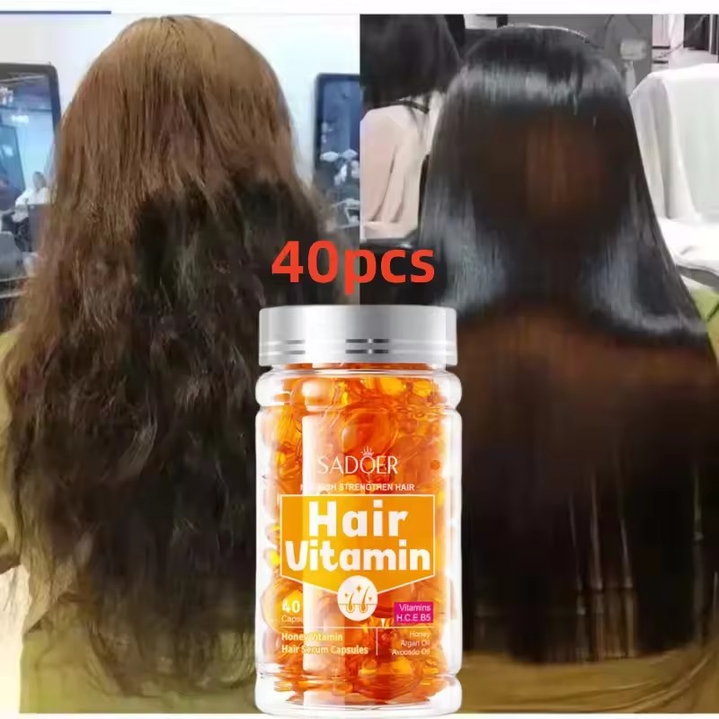 Hair Care Honey - 40Pcs Hair Vitamin Capsule Oil Hair