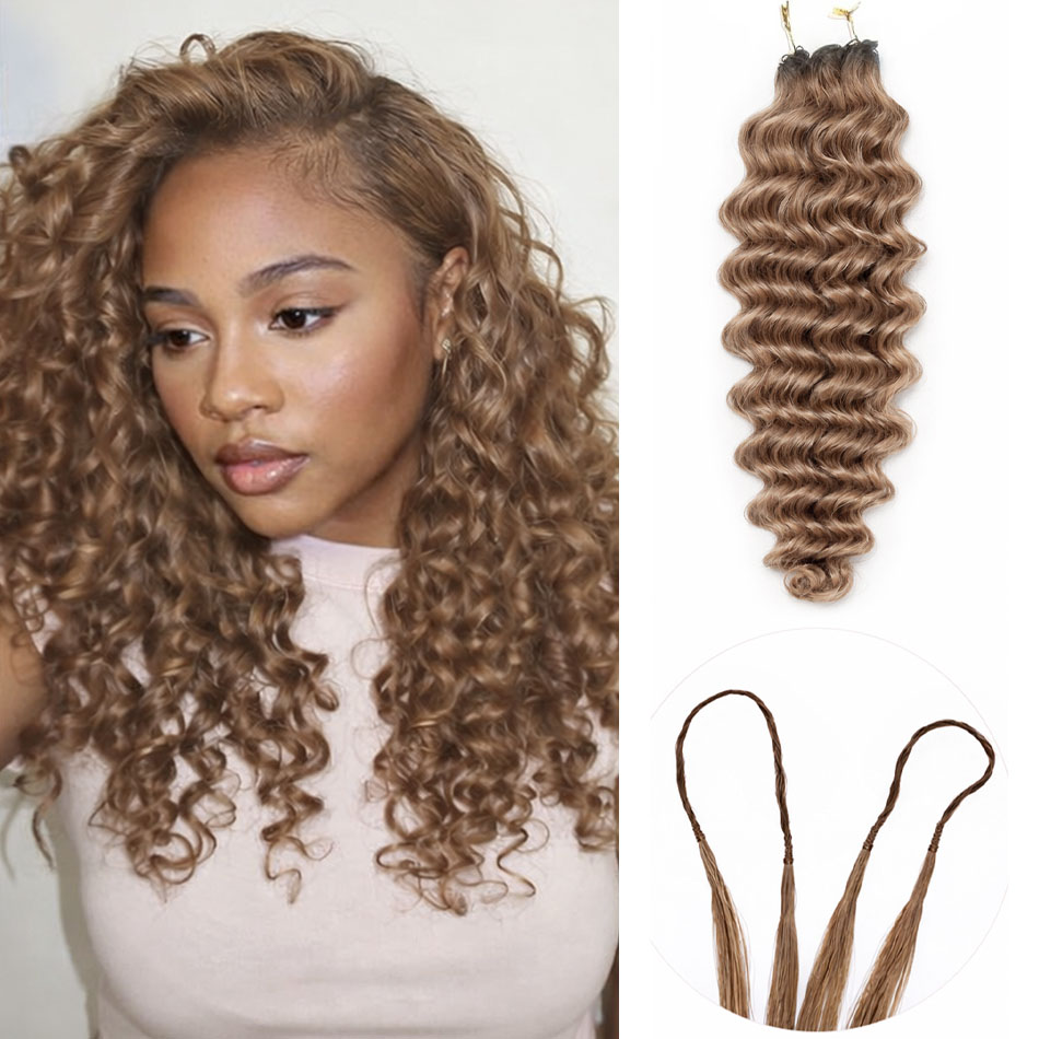 Hair Care Honey - Honey Brown Deep Wave Crochet Human