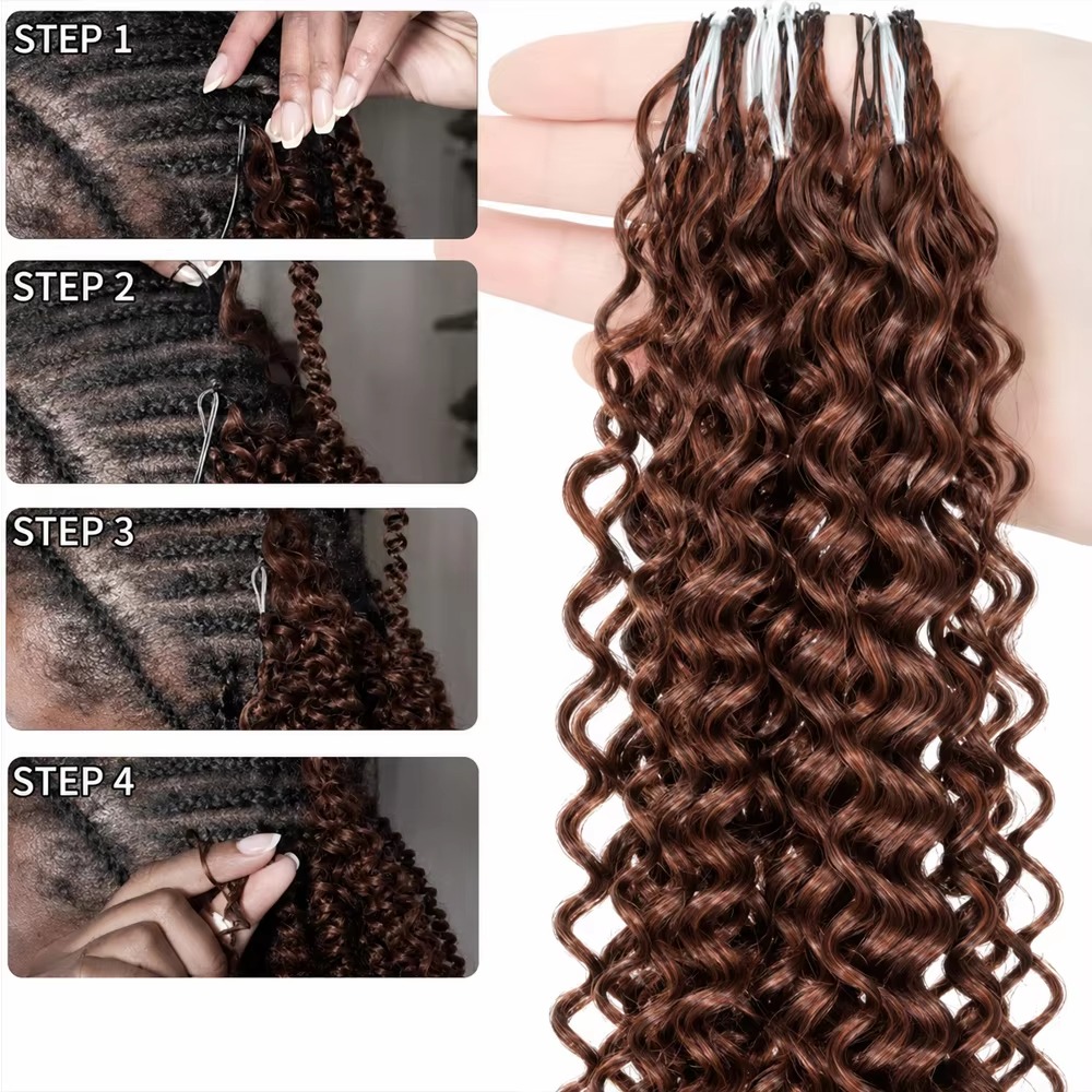 Crochet Braiding Hair - Smilegirl Deep Wave Crochet Human Hair