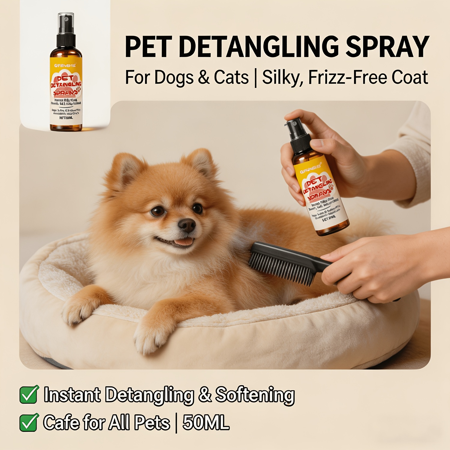 Pet Hair Care Spray And Detang - Hair Care Formulation recension och pris