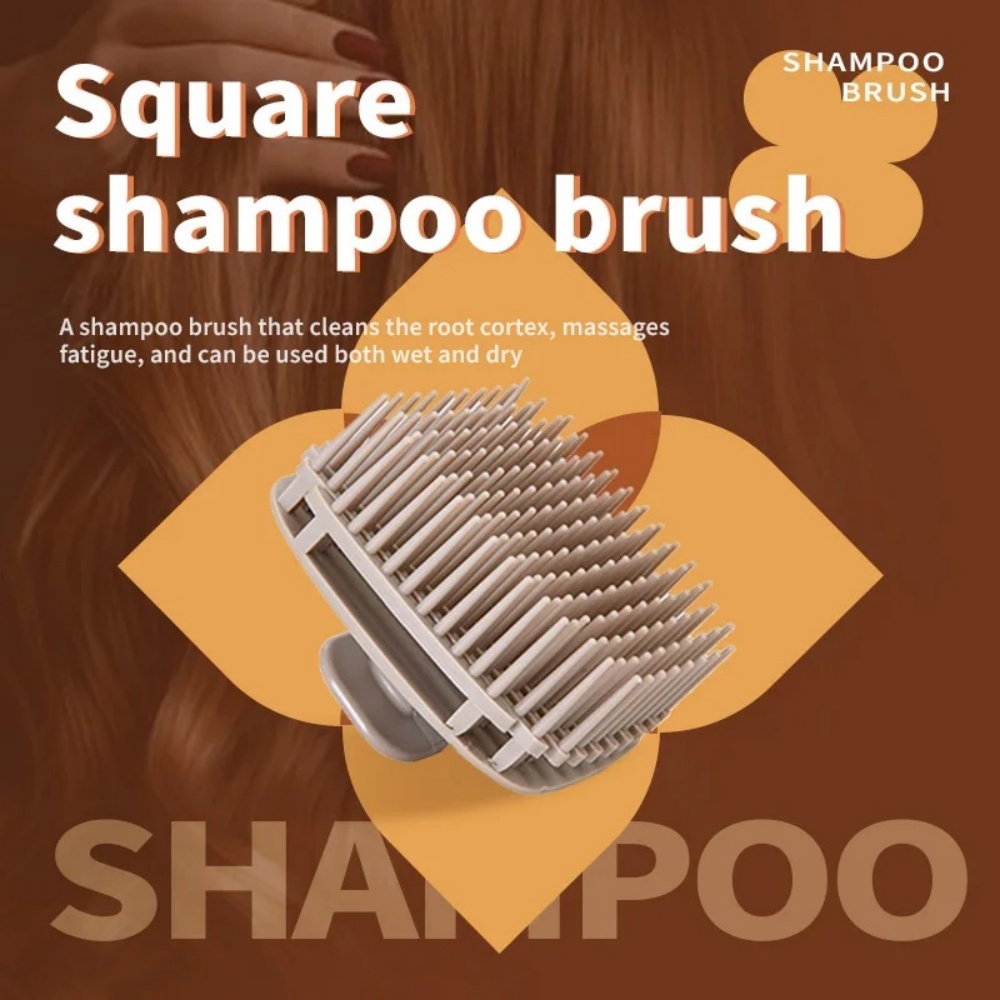1pcs Square Shampoo Brush Head - Scalp Scrub Exfoliant recension och pris