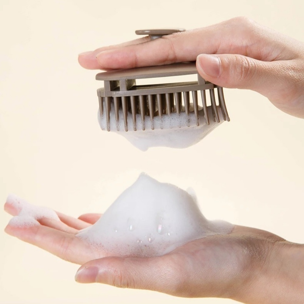 1pcs Square Shampoo Brush Head - Scalp Scrub Exfoliant recension och pris
