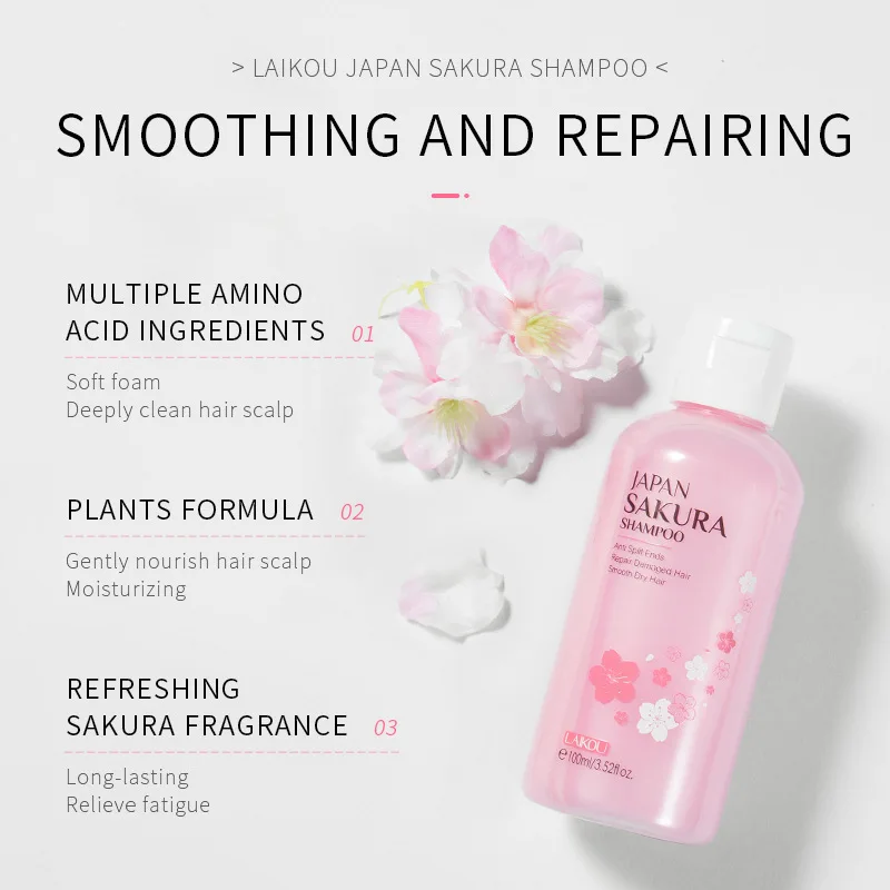 LAIKOU Japan Sakura  Shampoo R - Hair Care In Japan recension och pris