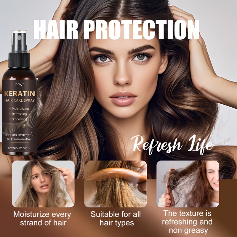 GSWP Keratin Hair Care Spray,  - Heat Protectant Spray recension och pris