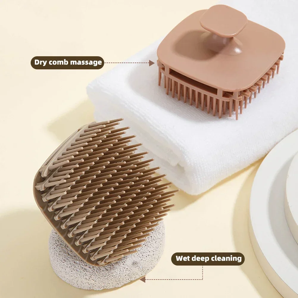 1pcs Square Shampoo Brush Head - Scalp Scrub Exfoliant recension och pris