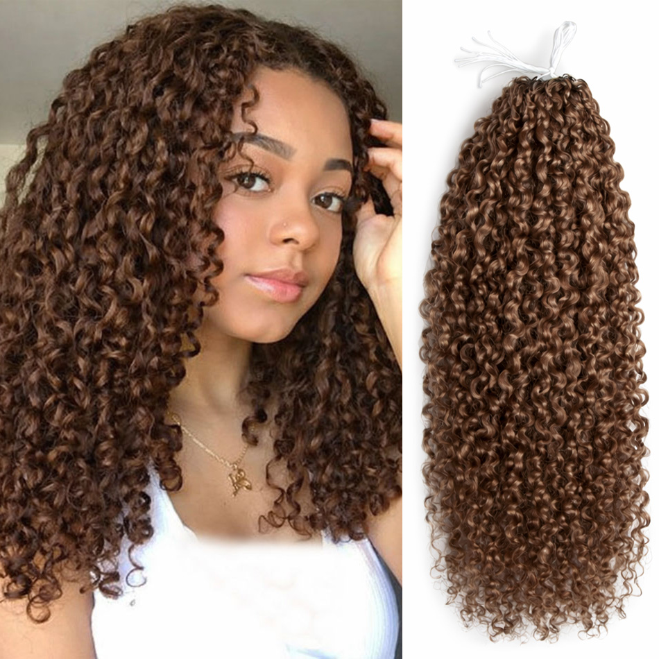 Pre-Looped Miracle Knots Brown - Crochet Braiding Hair recension och pris
