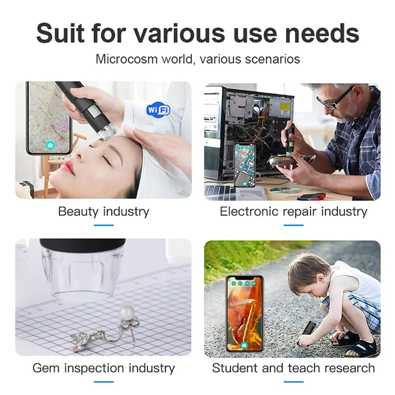 Digital Microscope WiFi Wirele - Hair Porosity Test recension och pris