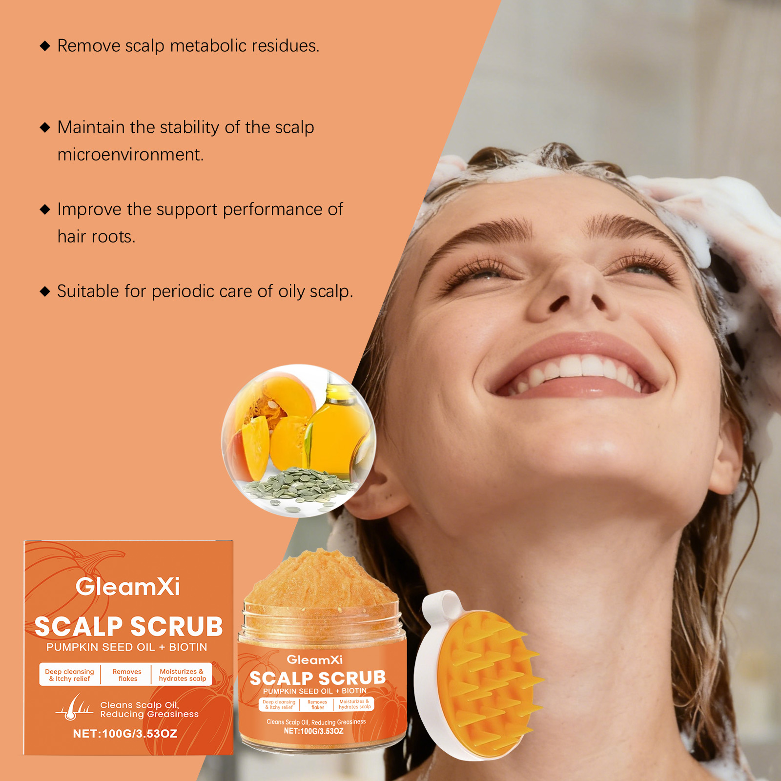 Scalp Scrub Pumpkin Seed Oil S - Scalp Scrub Exfoliant recension och pris