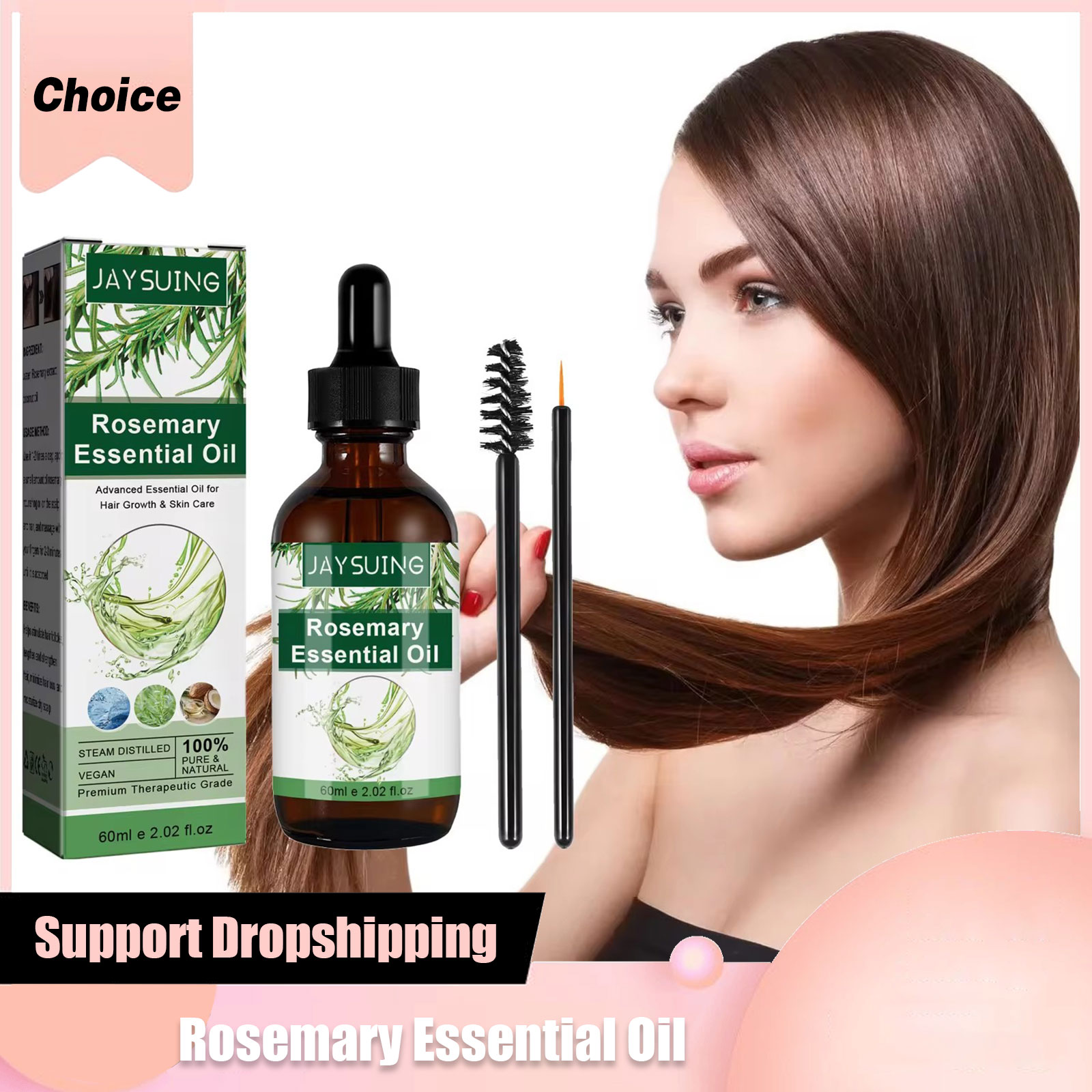 Rosemary Essential Oil For Hai - Hair Care For Hair Loss recension och pris