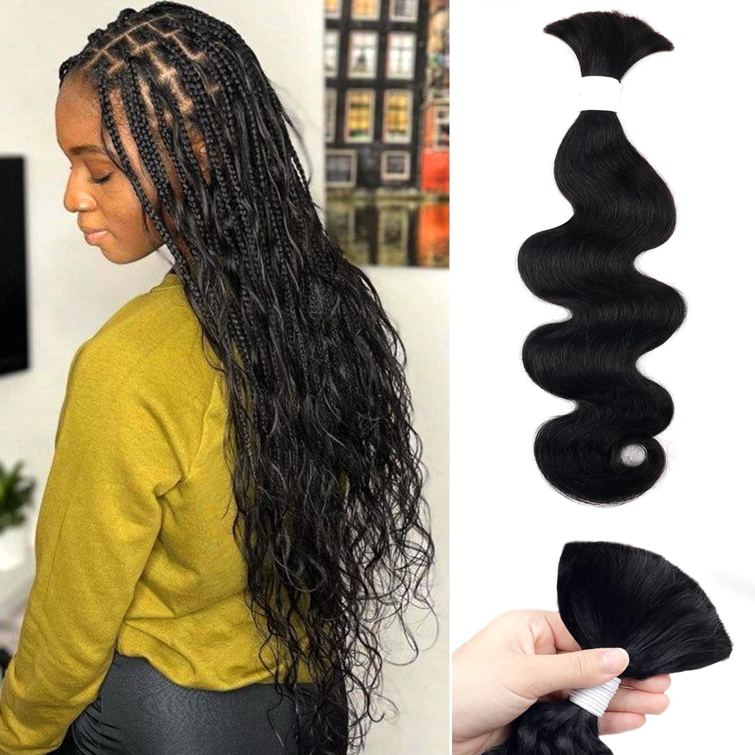 24 Inch Body Wave Braiding Hai - Hair Care Formulation recension och pris