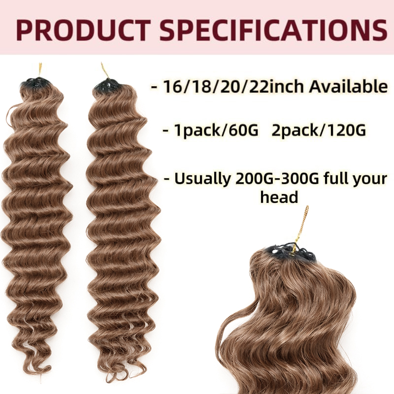 Honey Brown Deep Wave Crochet  - Hair Care Honey recension och pris