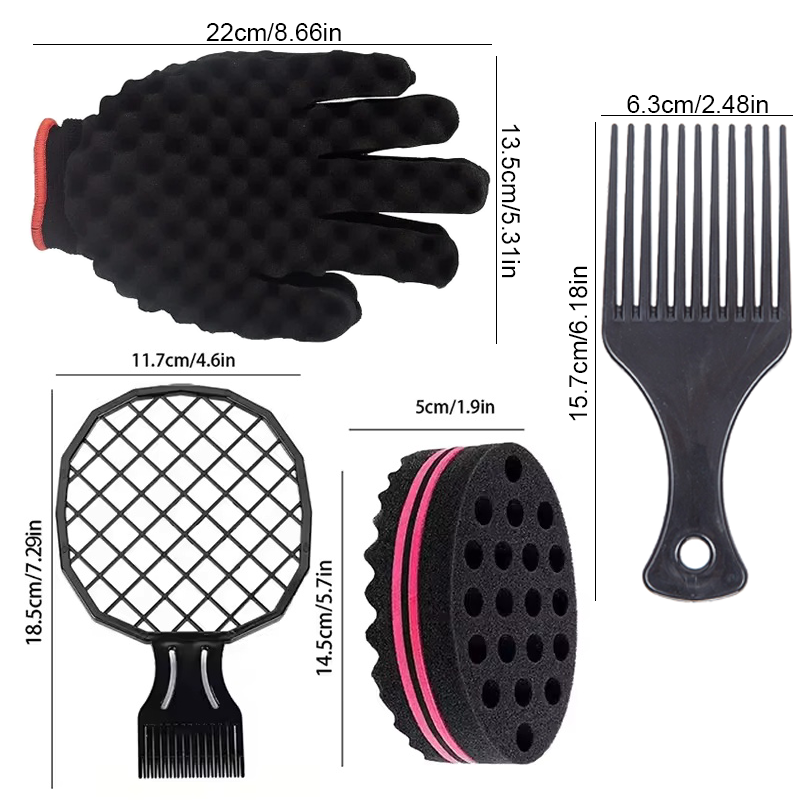 4pcs Hair Styling Set Curl Spo - Twist Sponge Coil recension och pris