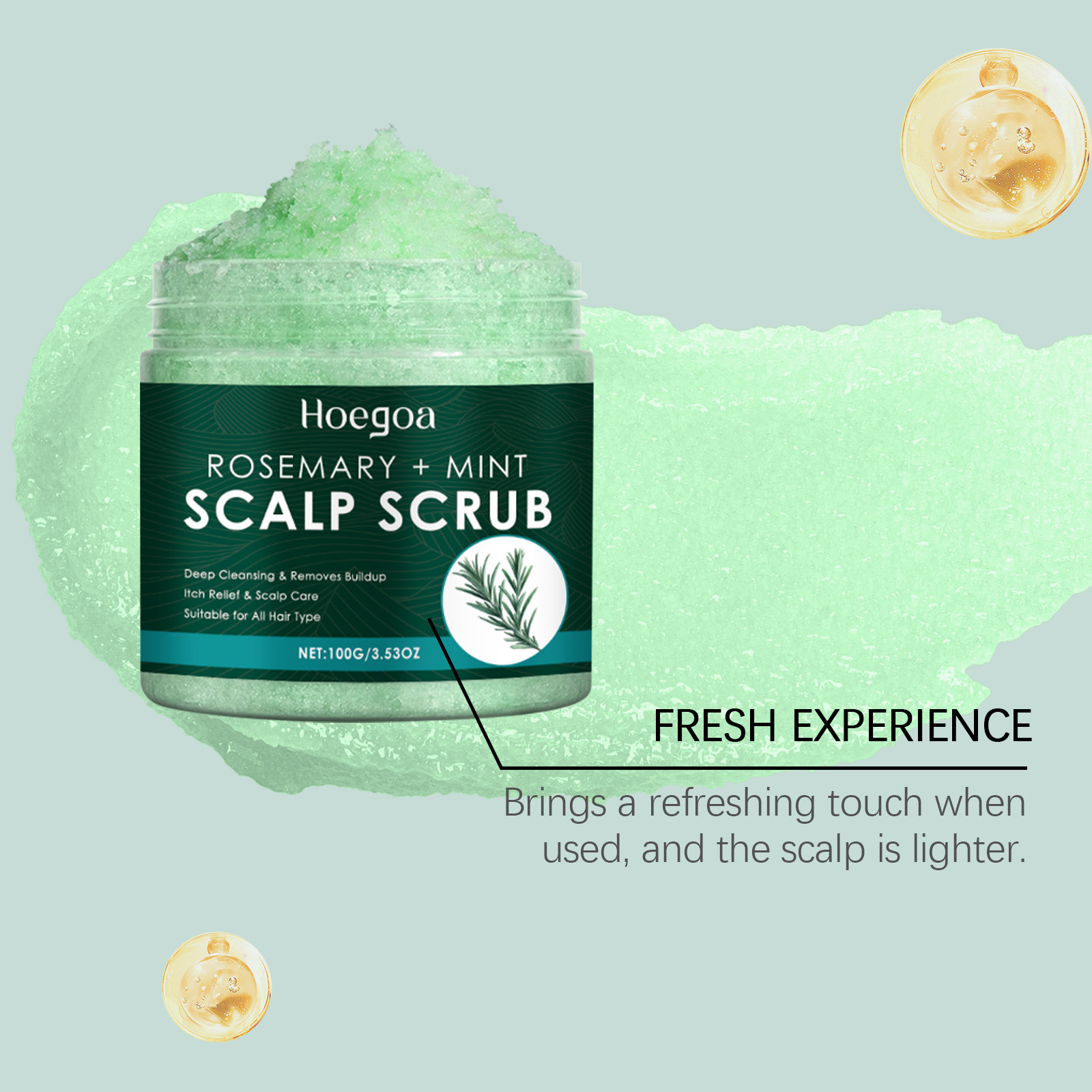 Rosemary Scalp Scrub with Mass - Scalp Scrub Exfoliant recension och pris
