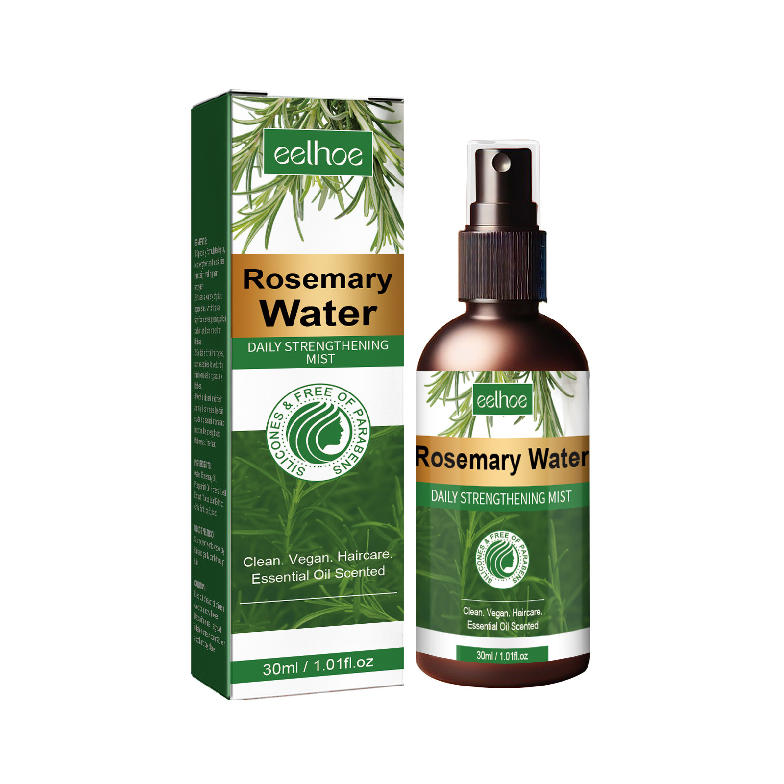 Rosemary Spray for Hair Nouris - Hair Care For Hair Loss recension och pris
