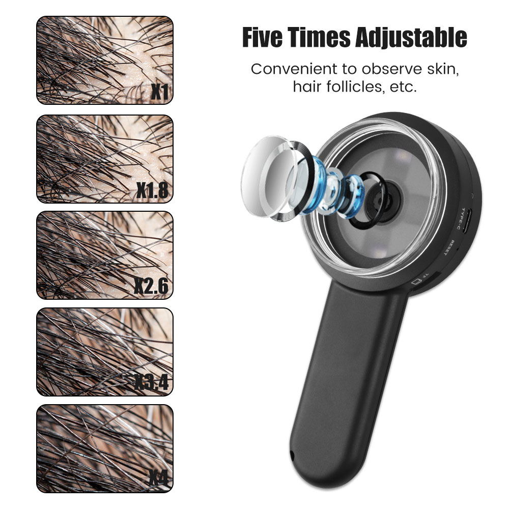 Handheld Dermatoscope,100X Mag - Hair Porosity Test recension och pris