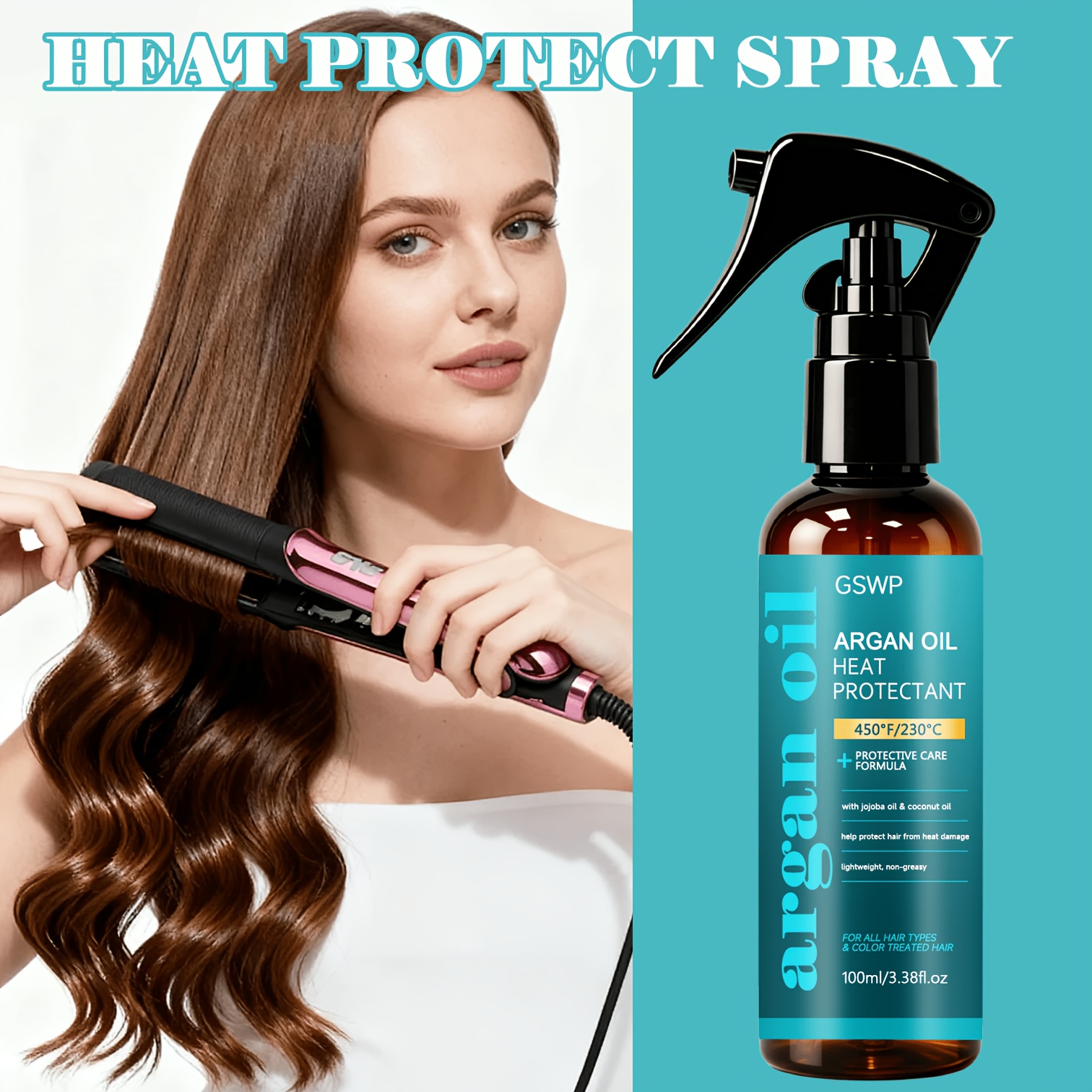 GSWP Argan Oil Protect Spray,4 - Heat Protectant Spray recension och pris